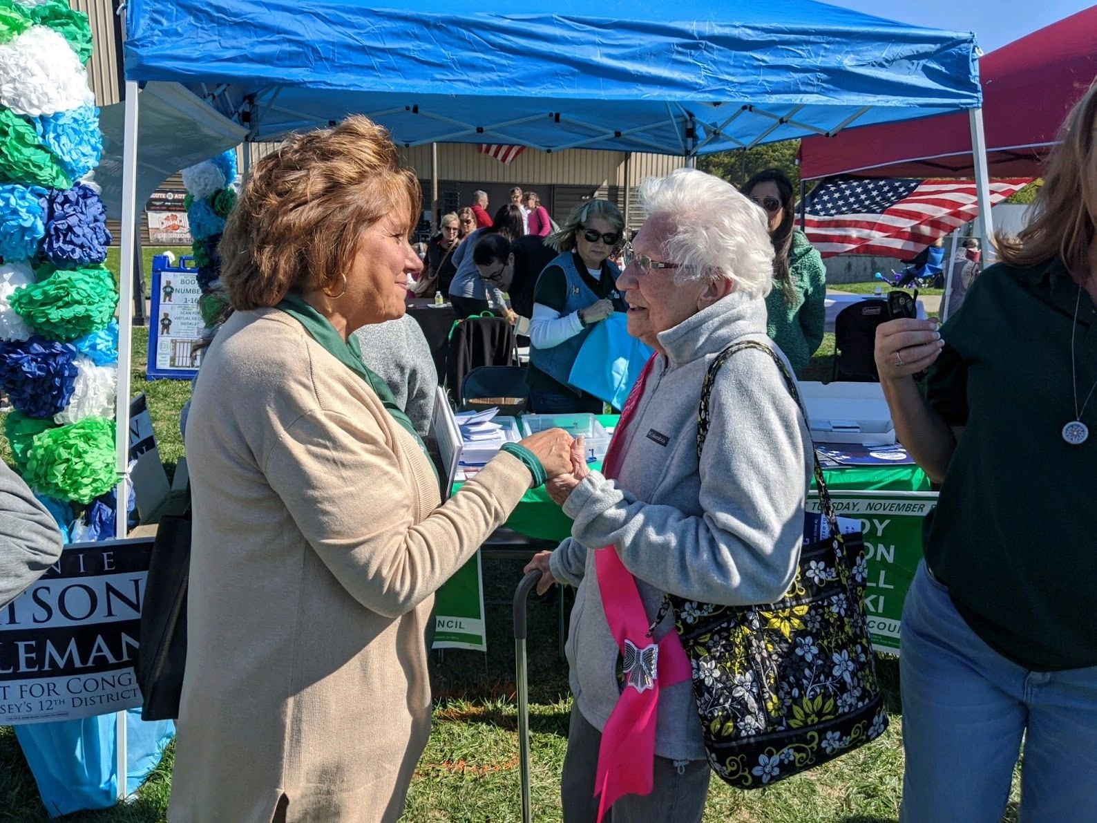 East Brunswick community members at a Democratic event